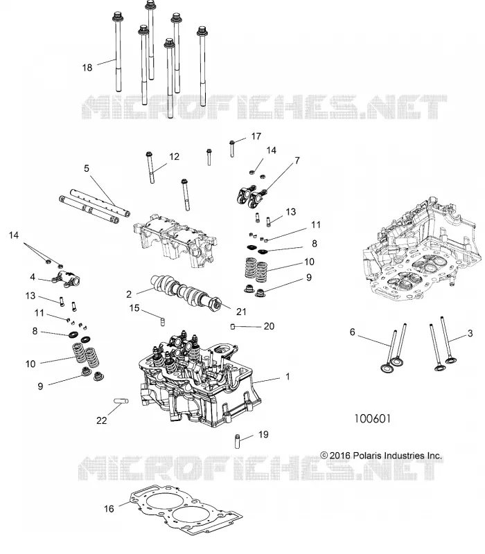 CILINDRO HEAD, CAM AND VALVES