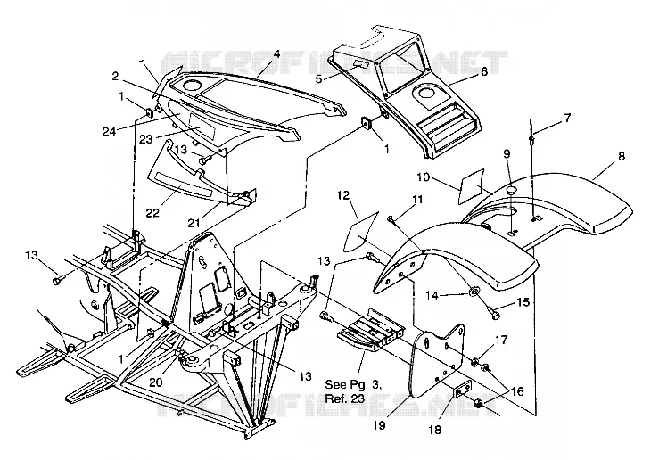 MONTAJE FRONTAL CAB Trail Blazer  W937221 (4924082408001A)