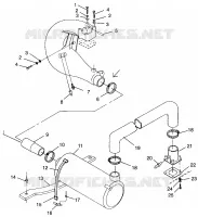 SISTEMA DE ESCAPE SLT 700 B964166 and Intl. SLT 700 I964166 (4933923392B004)
