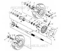 TRASERO conjunto de accionamiento RUEDA 2x4 400L W957540 (4930093009C001)