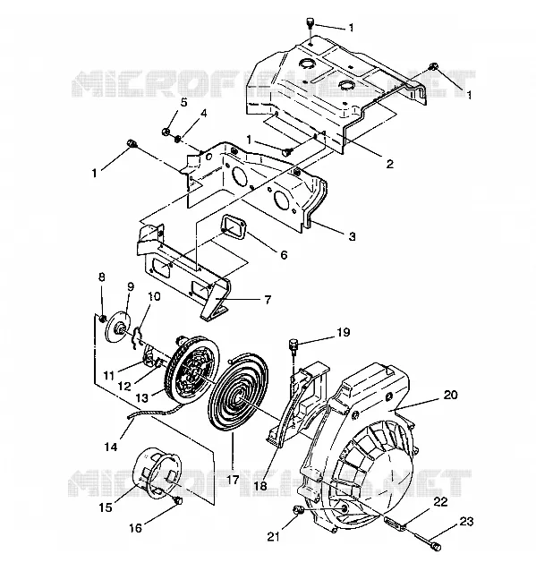 VENTILADOR CAJA   MONTAJE DE RETROCESO LITE/0933433 and  LITE DELUXE/0933431 (4922972297040A)