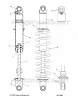 SUSPENSION, SHOCK TRASERO TRACK (COIL OVER)