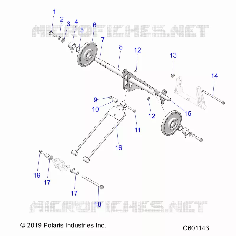 SUSPENSION, TRASERO ARM PAR