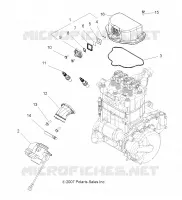MOTOR, MONTAJE DEL CUERPO DEL ACELERADOR