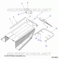 BODY, BUMPER, REAR, SNOWFLAP AND LUZ DE LA COLA COVER