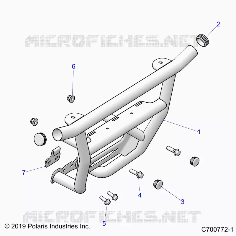 CHASSIS, FRONT PARACHOQUES
