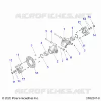 SUSPENSION TRASERA HUBS, CARRIER AND BRAKE DISC