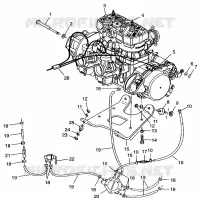 MONTAJE DEL MOTOR 700 RMK 0970966, 700 SKS 0970566  and EUROPEAN 700 SKS E970 (4938573857C003)