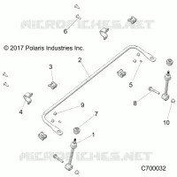 SUSPENSION, FRONT BARRA ESTABILIZADORA- R21RRZ99A9/AC/AP/AW/B9/BC/BP/BW (C700032)