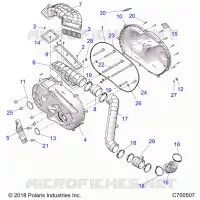 TREN, CLUTCH COVER AND DUCTING