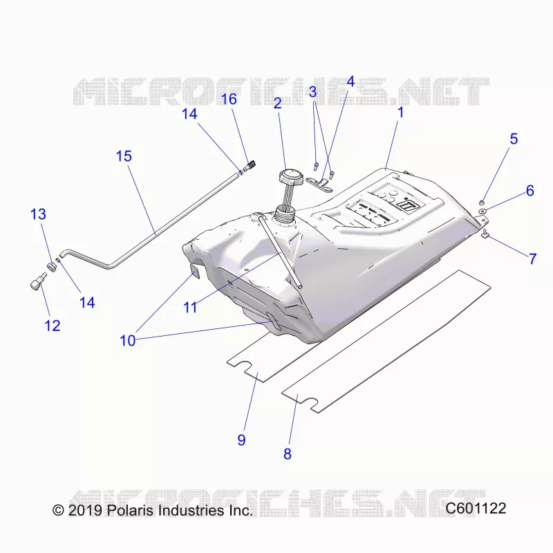 SISTEMA DE COMBUSTIBLE, FUEL TANK ASM.