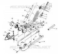 Trasera del brazo oscilante y CHOQUE 6x6 400L W948740 (4926802680C013)