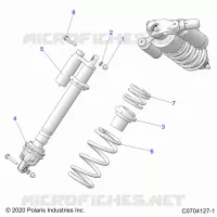 SUSPENSION, CHOQUE FRONTAL MOUNTING