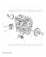 ENGINE, ALTERNADOR, FLYWHEEL AND STARTER MOUNTING