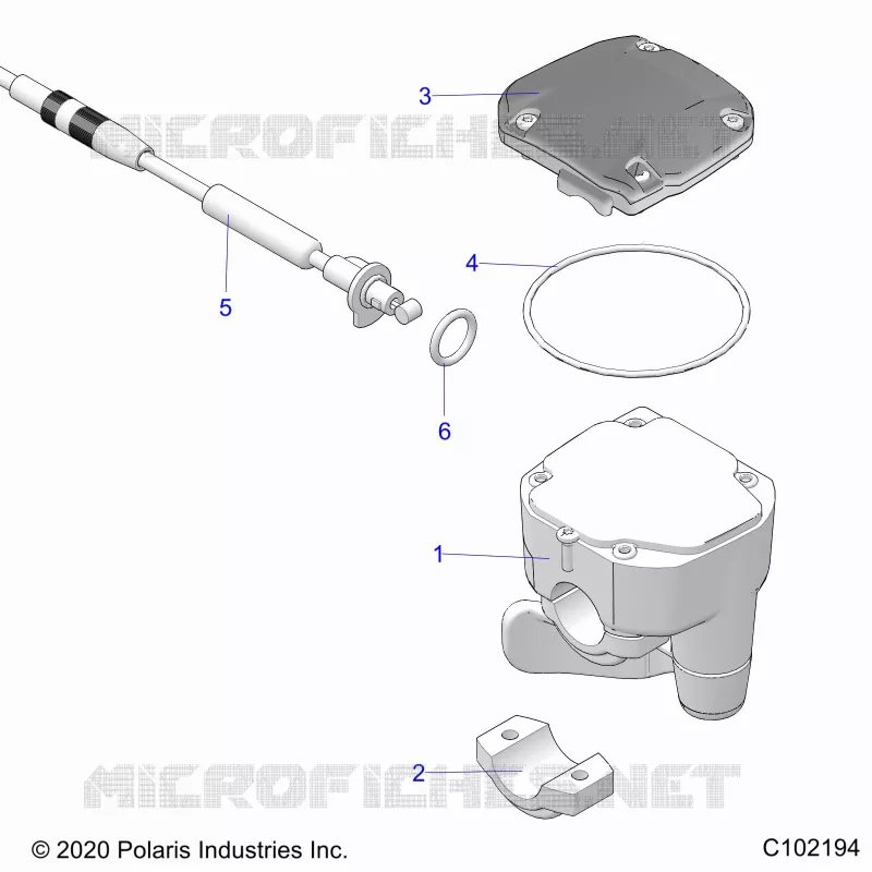 GOBIERNO, CONTROLS, THROTTLE ASM. AND CABLE