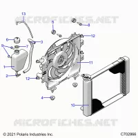 ENGINE, SISTEMA DE REFRIGERACIÃ“N, RADIATOR, FAN & OVERFLOW BOTTLE