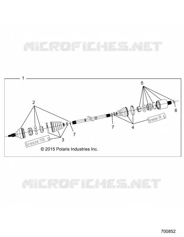 TREN, FRONT HALF SHAFT