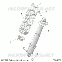 SUSPENSION, REAR MONTAJE DE DESCARGA