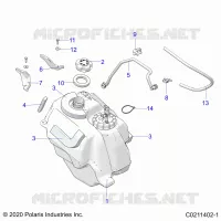 SISTEMA DE COMBUSTIBLE, FUEL TANK ASM.