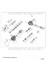 DRIVE TRAIN, PRINCIPAL GEARCASE INTERNALS