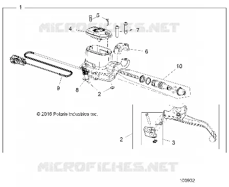 FRENO FRONTAL BRAKE LEVER AND MASTER CYLINDER