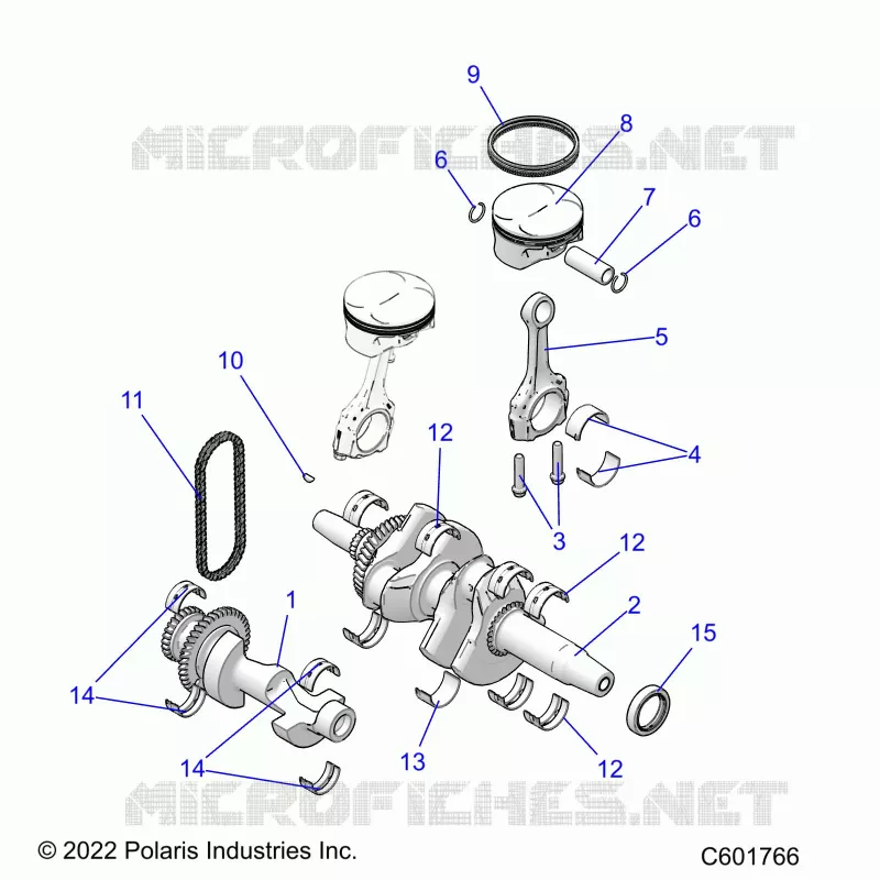 ENGINE, BALANCE SHAFT, CIGUEÑAL/PISTON