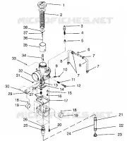 CARBURADOR ULTRA SKS 0960578, EUROPEAN ULTRA SKS E960578, AND ULTRA RMK 096 (4931683168C013)