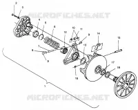 Embrague 500 EFI SKS 0962574, 500 EFI RMK 0962974, and EUROPEAN 500 EFI (4931983198C001)