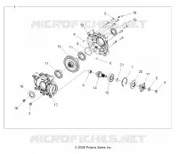 TREN, REAR GEARCASE INTERNALS