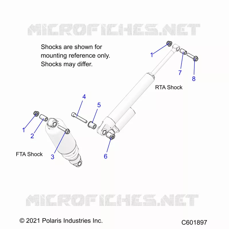 SUSPENSION, MONTAJE DE DESCARGA, REAR SUSP.