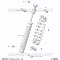 SUSPENSION, SHOCK TRASERO