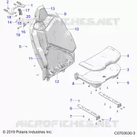 ASIENTO ASM., REAR, STANDARD -Z22R4E92AD/AJ (C0703030-3)