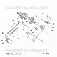 SUSPENSION, TRASERO ARM PAR