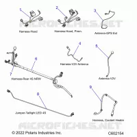 ELECTRICA, WIRE HARNESSES, HOOD/JUMPERS, GPS