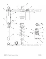 SUSPENSION, SHOCK TRASERO TRACK, W/RES.