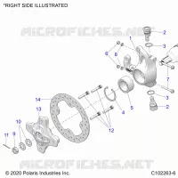 SUSPENSIÃ“N DELANTERA HUB, KNUCKLE AND BRAKE DISC