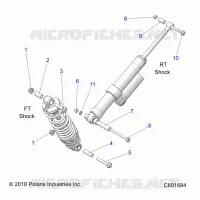SUSPENSION, MONTAJE DE DESCARGA, REAR SUSP.