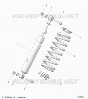 SUSPENSION, REAR MONTAJE DE DESCARGA