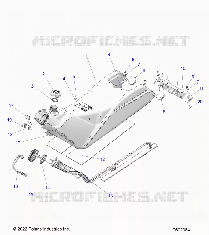 SISTEMA DE COMBUSTIBLE, FUEL TANK ASM.