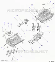 ENGINE, CRANKCASE, CIGUEÑAL