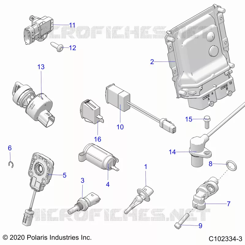 ELECTRICA, SWITCHES, SENSORS, ECU AND CONTROL MODULES