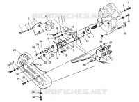 CAJA DE ENGRANAJES/FRENO and cubierta de la cadena MOUNTING  4X4 400L W948140 (4926772677C003)