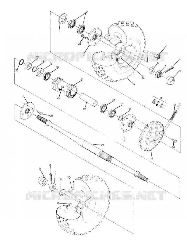 RUEDA TRASERA DRIVE ASSEMBLY (4915951595021A)