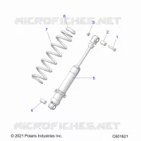 SUSPENSION, SHOCK TRASERO TRACK (7045713)