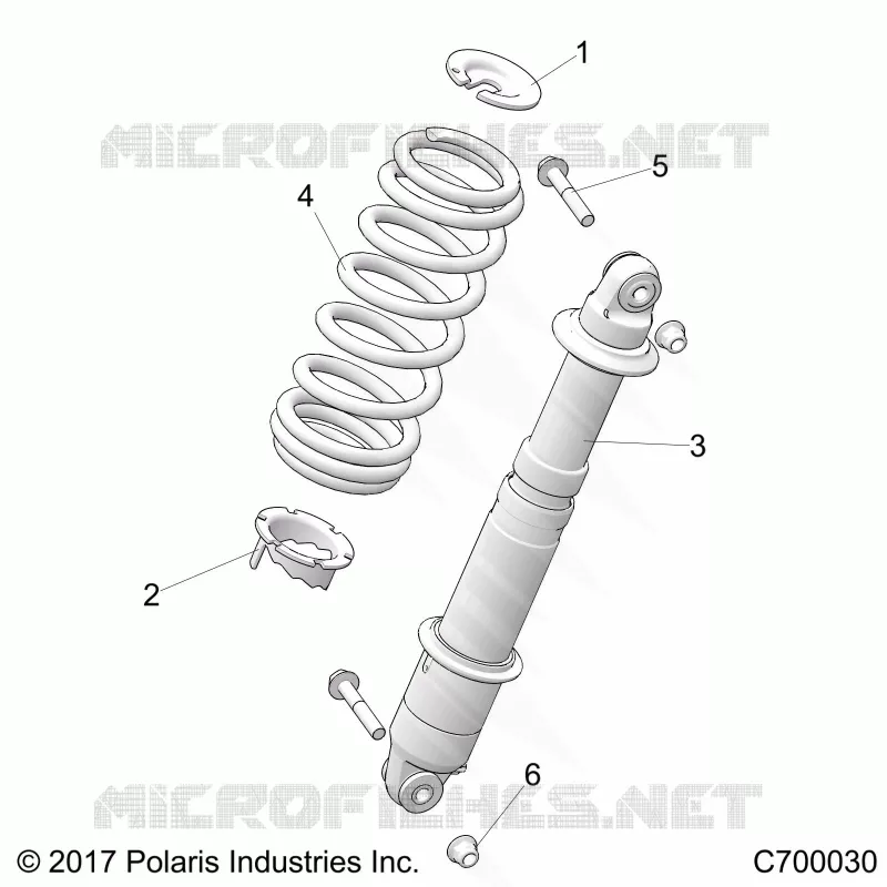 SUSPENSION, REAR MONTAJE DE DESCARGA