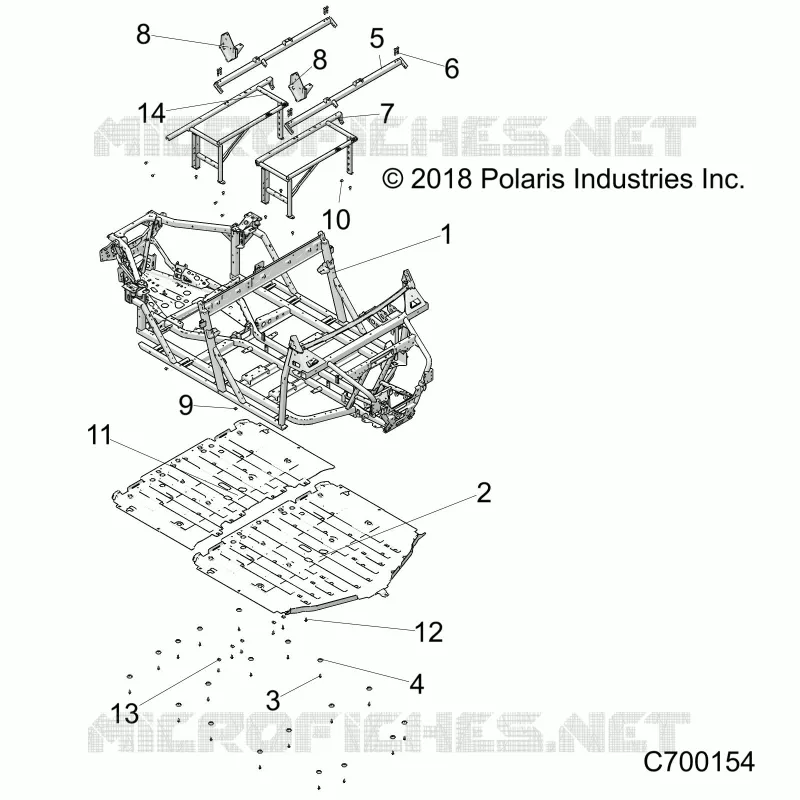 CHASSIS, MARCO PRINCIPAL AND SKID PLATES