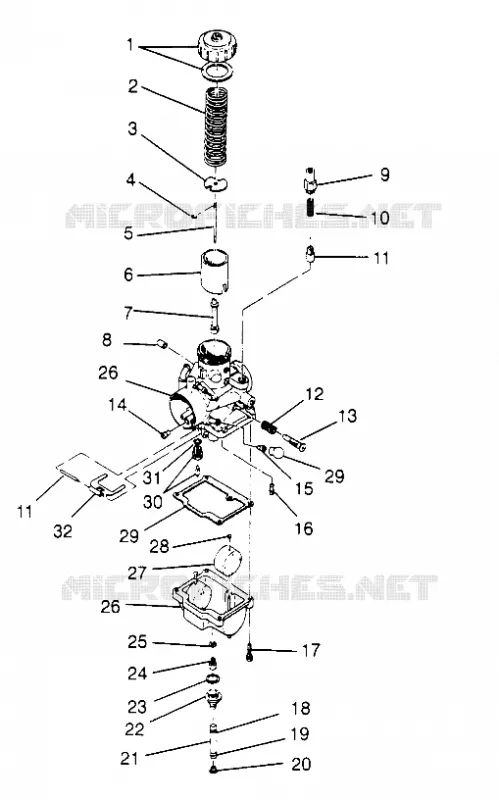 CARBURADOR XLT RMK 0960956, XLT SKS 0960556 AND EUROPEAN XLT SKS E960556 (4931813181D004)