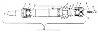 TRASERO DEL EJE DE TRANSMISION SPORTSMAN 500 W969244 and SWEDISH SPORTSMAN 500 S969244 (4936093609B003)
