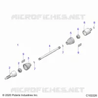 TREN, REAR DRIVE SHAFT 