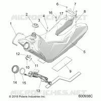 SISTEMA DE COMBUSTIBLE, FUEL TANK ASM.